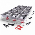 12 Pack Full Size Dispoable Chafing Dish Sets