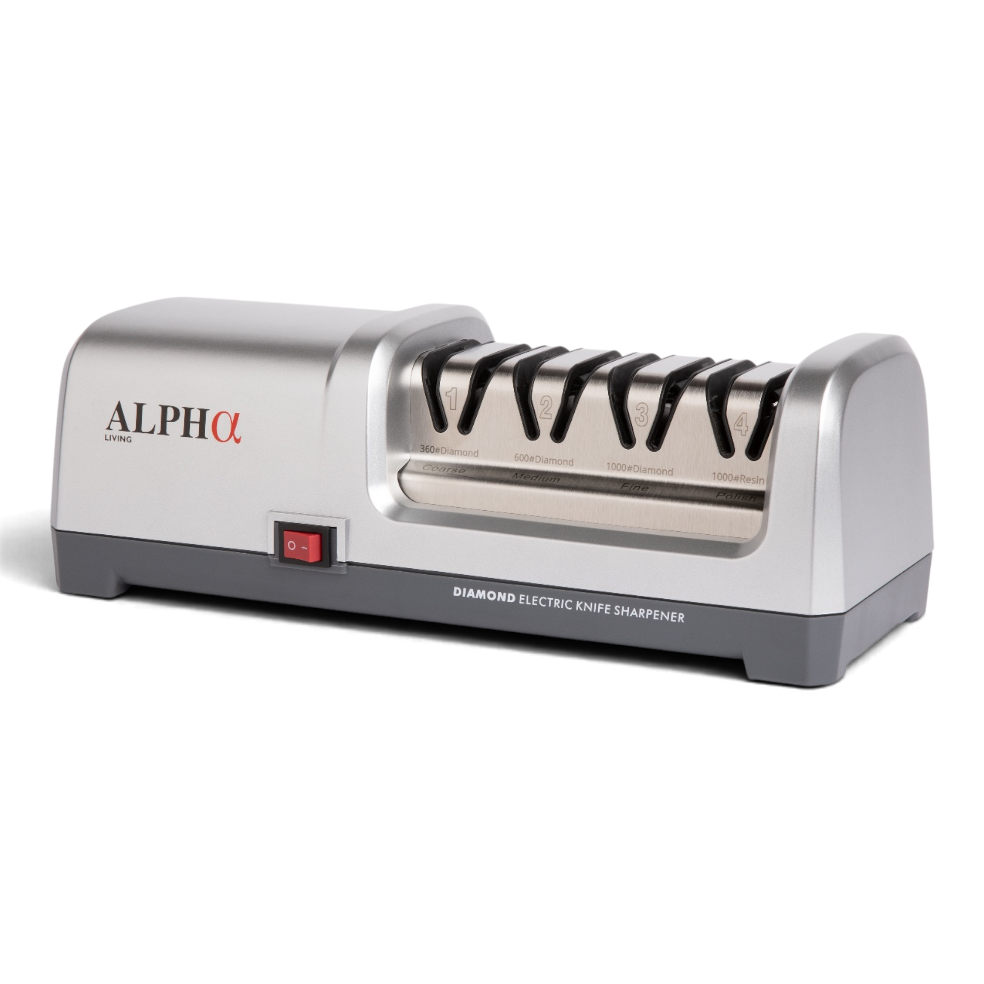 4 Stage Knife Sharpener Silver